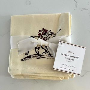 Pottery Barn Sangria Cocktail Napkins